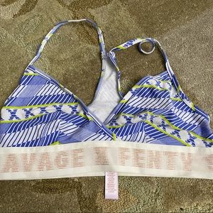 Savage x fenty logo bralette size small